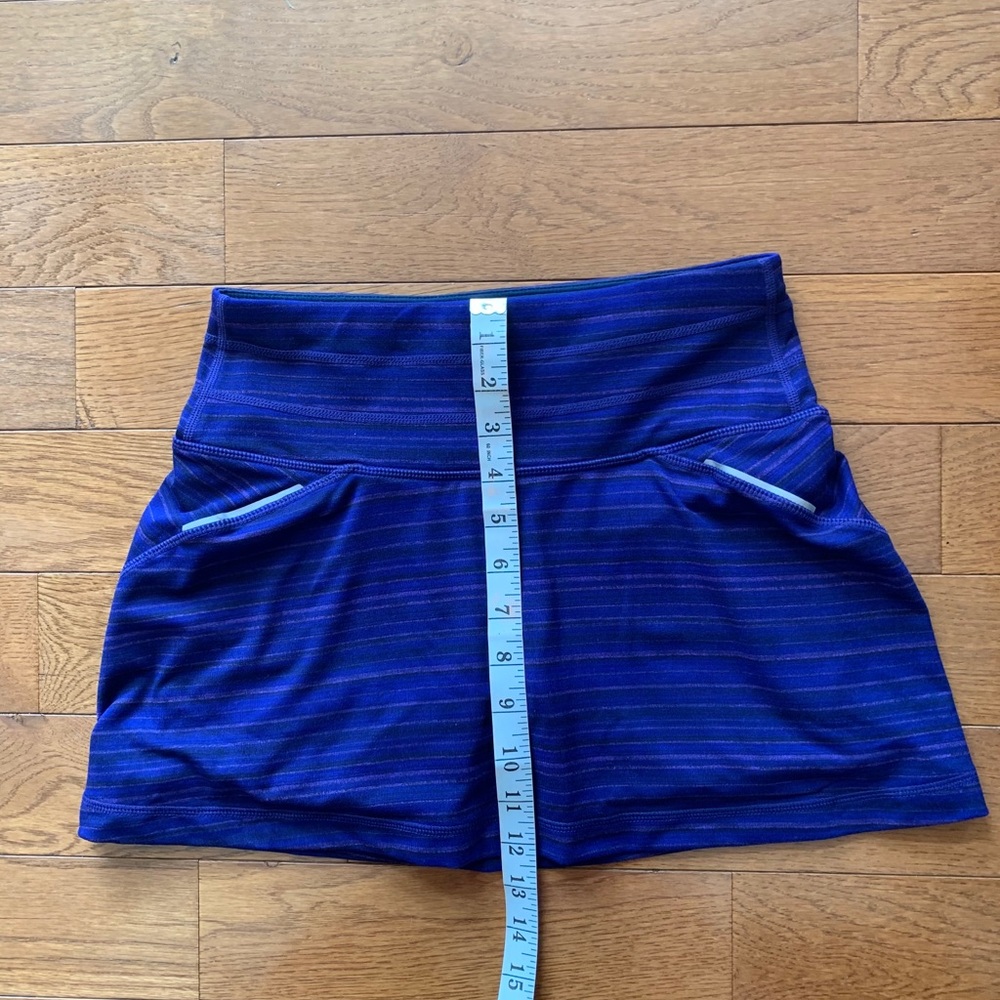 💜Athleta Relay Skirt/Skort-Purple Mini Stripe💜 - Picture 7 of 10